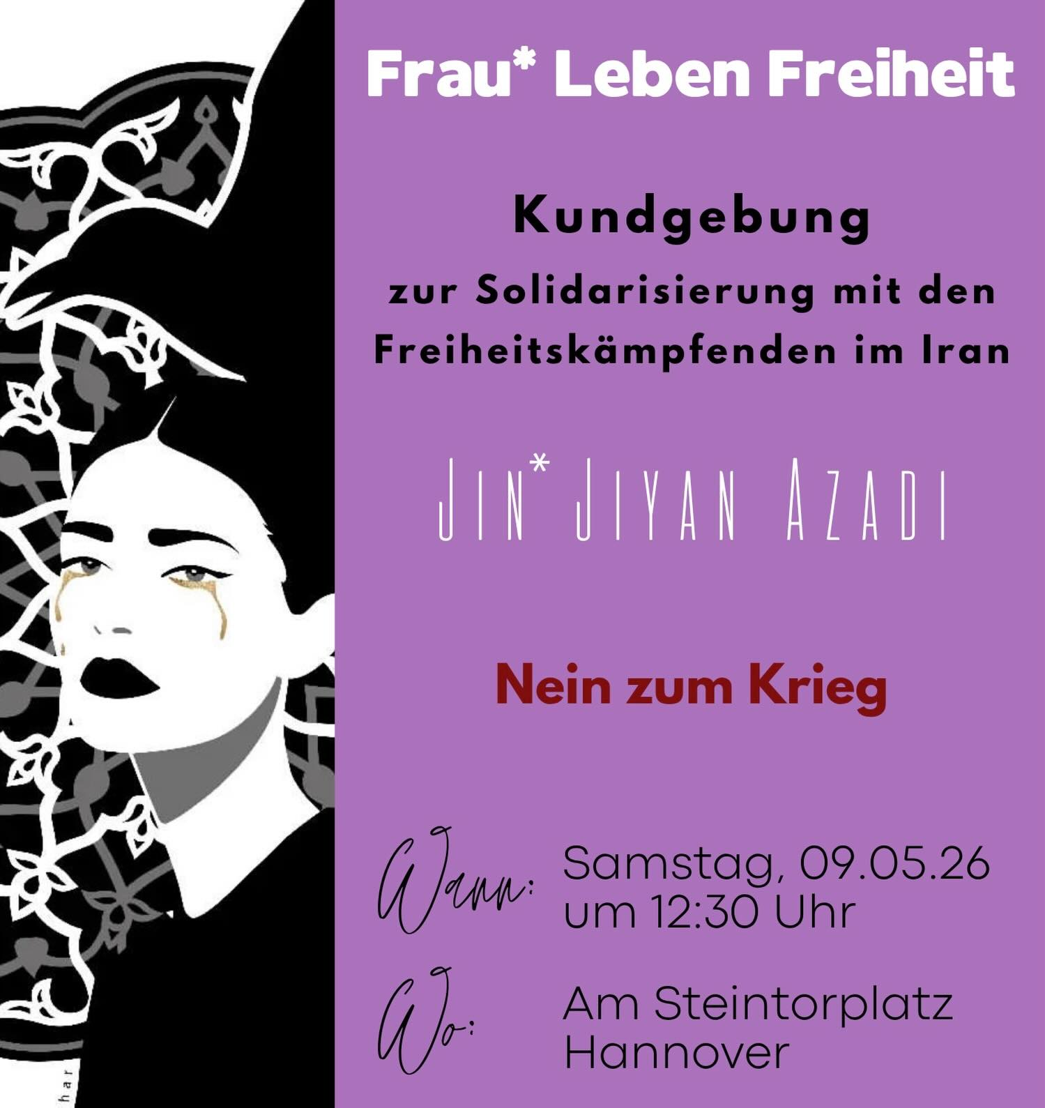 Kundgebung zur Solidarisierung mit den Freiheitskämpfenden im Iran