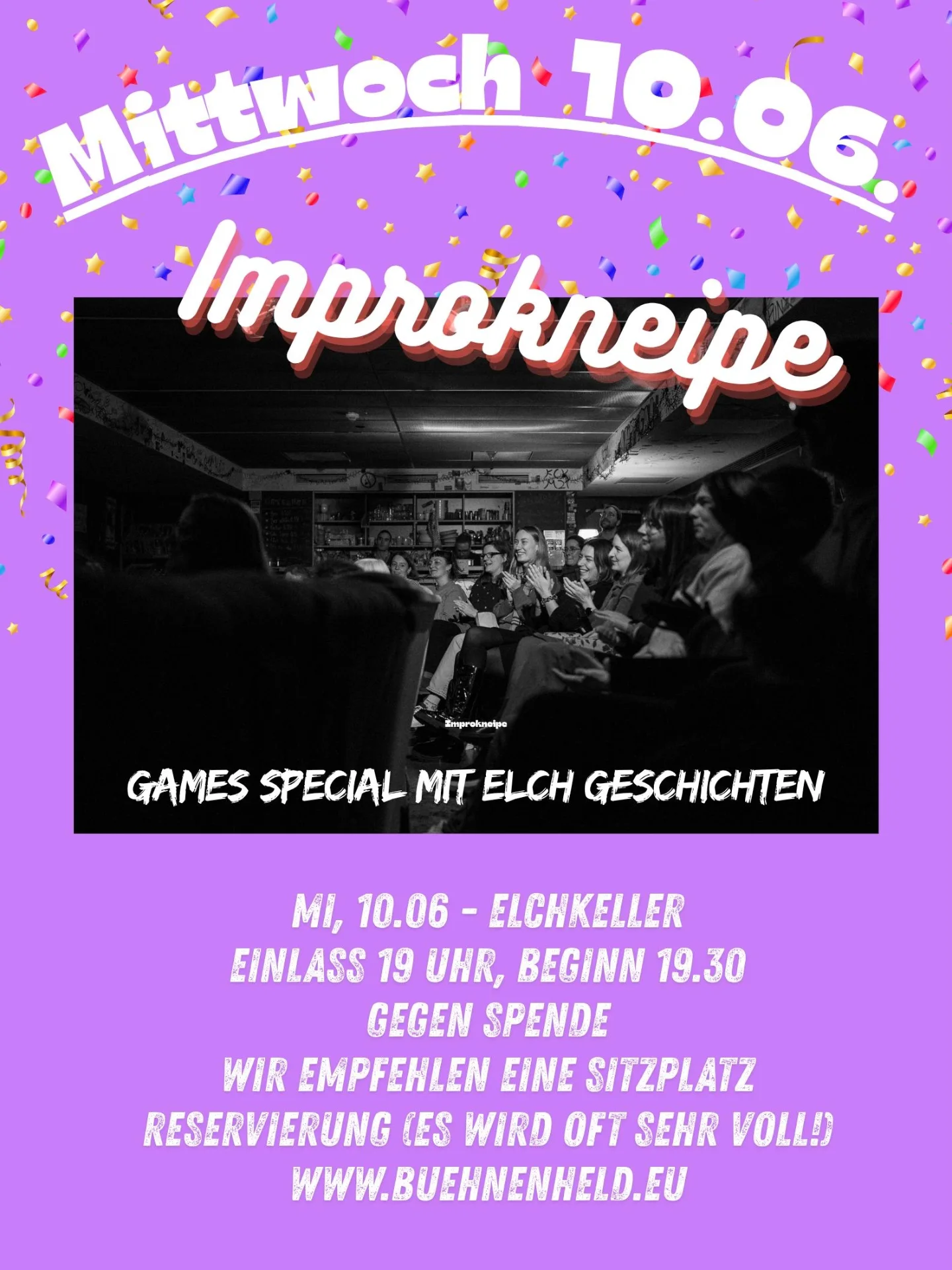 50 Jahre Elchkeller: Improkneipe