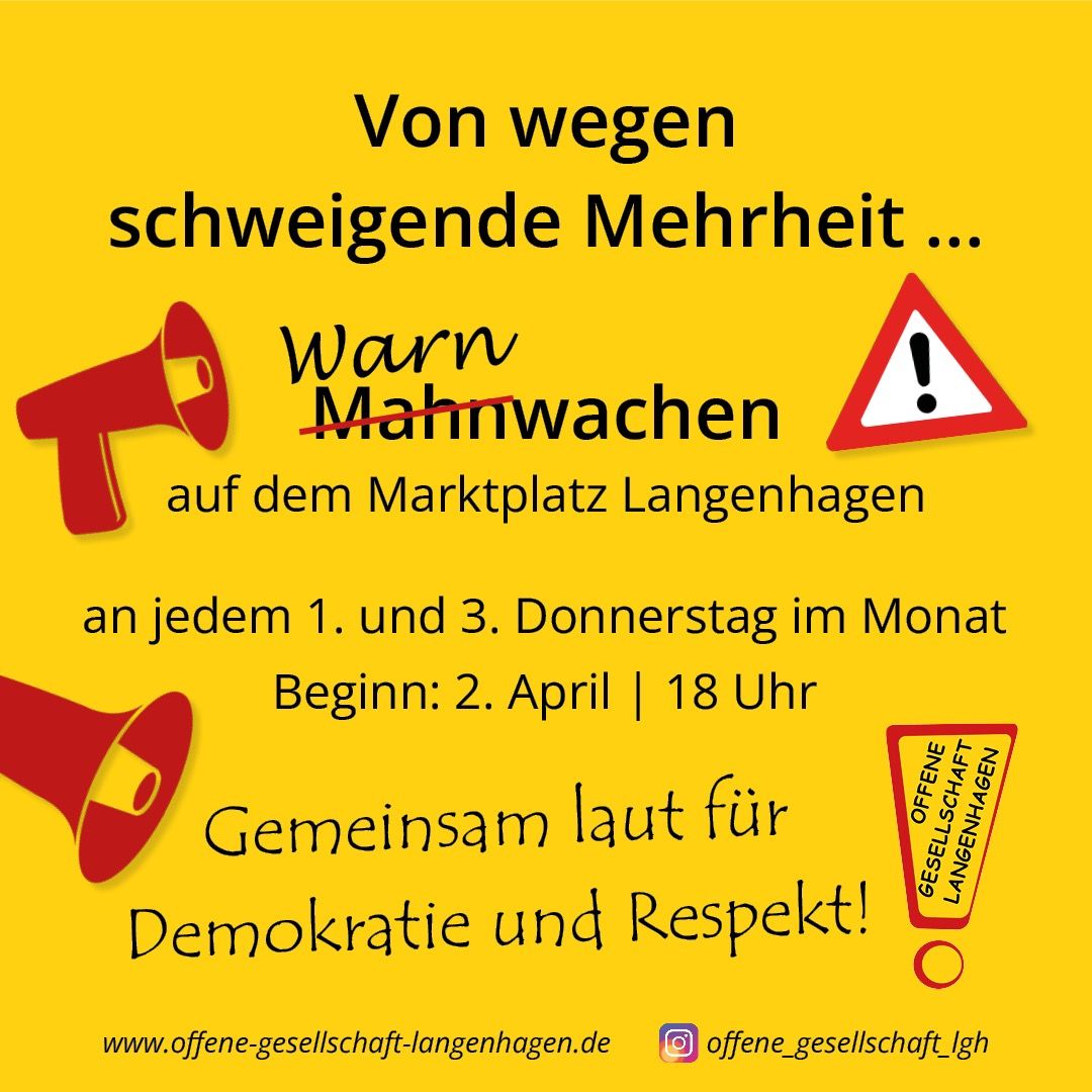 Von wegen schweigende Mehrheit...