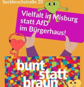 Vielfalt in Misburg statt AfD im Bürgerhaus!