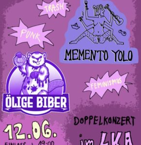 Memento YOLO & Ölige Biber – Konzert