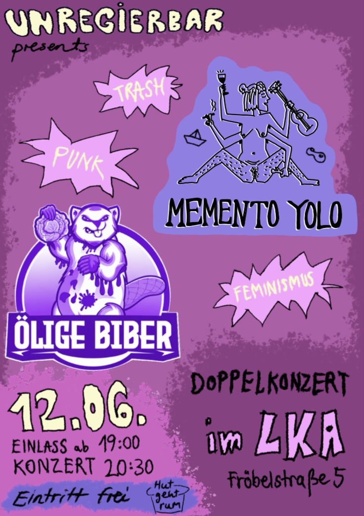 Memento YOLO & Ölige Biber - Konzert