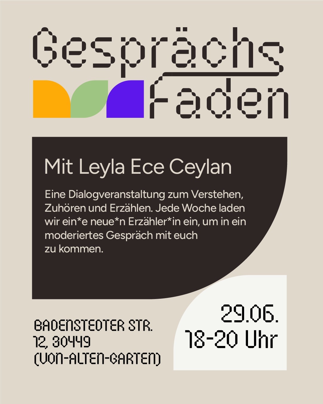 Gesprächsfaden mit Leyla Ece Ceylan