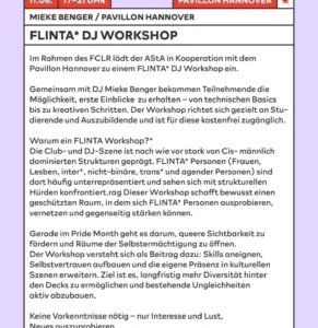 FLINTA* DJ Workshop