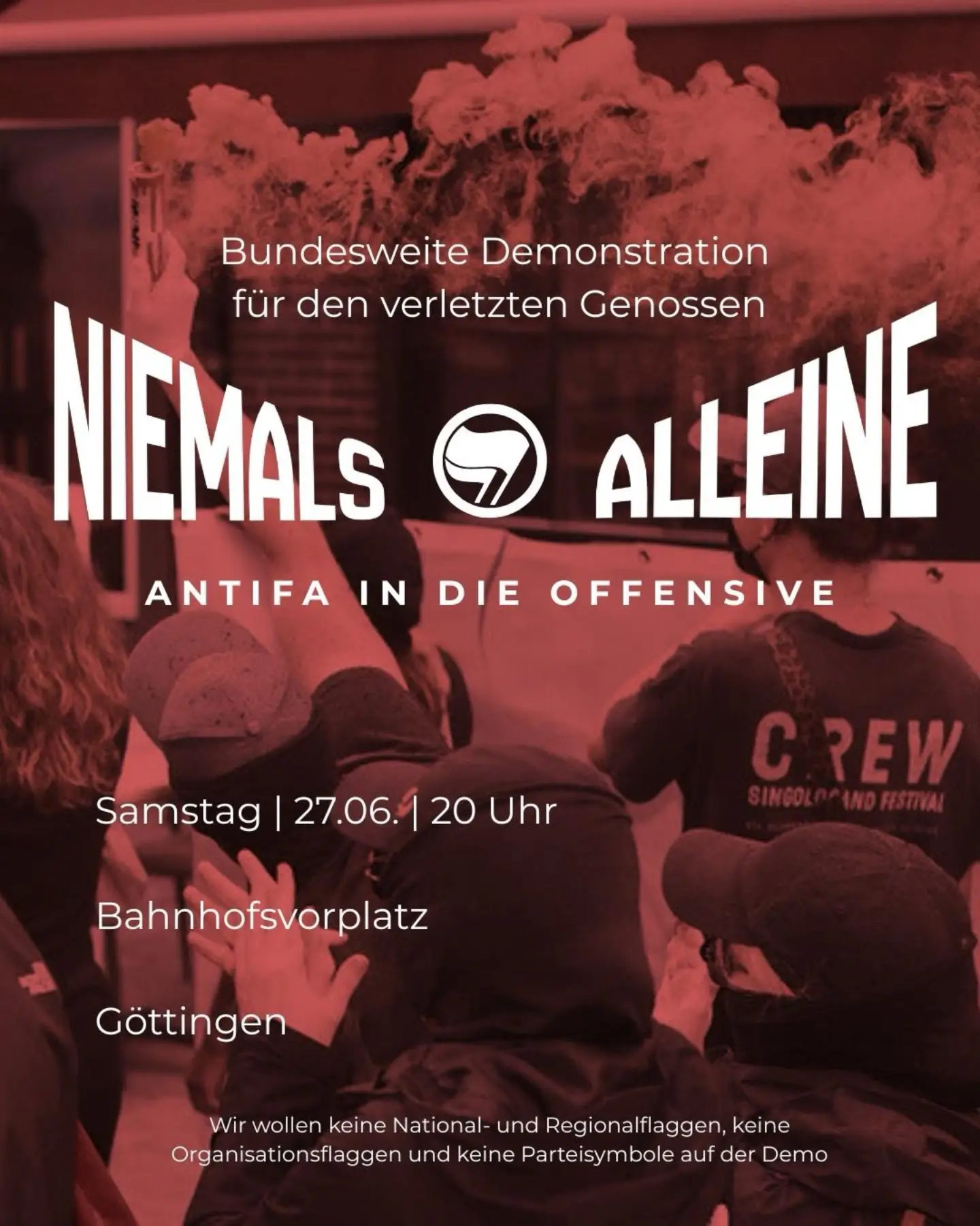 Niemals alleine - Antifa in die Offensive!