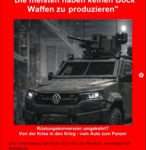 Die meisten haben keinen Bock, Waffen zu produzieren – Rote Zone mit Lars Hirsekorn