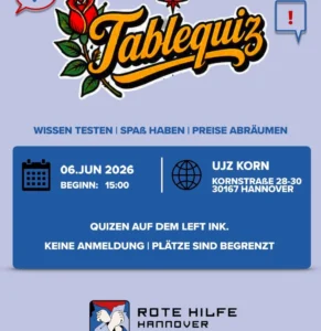 Tablequiz auf dem Left Ink