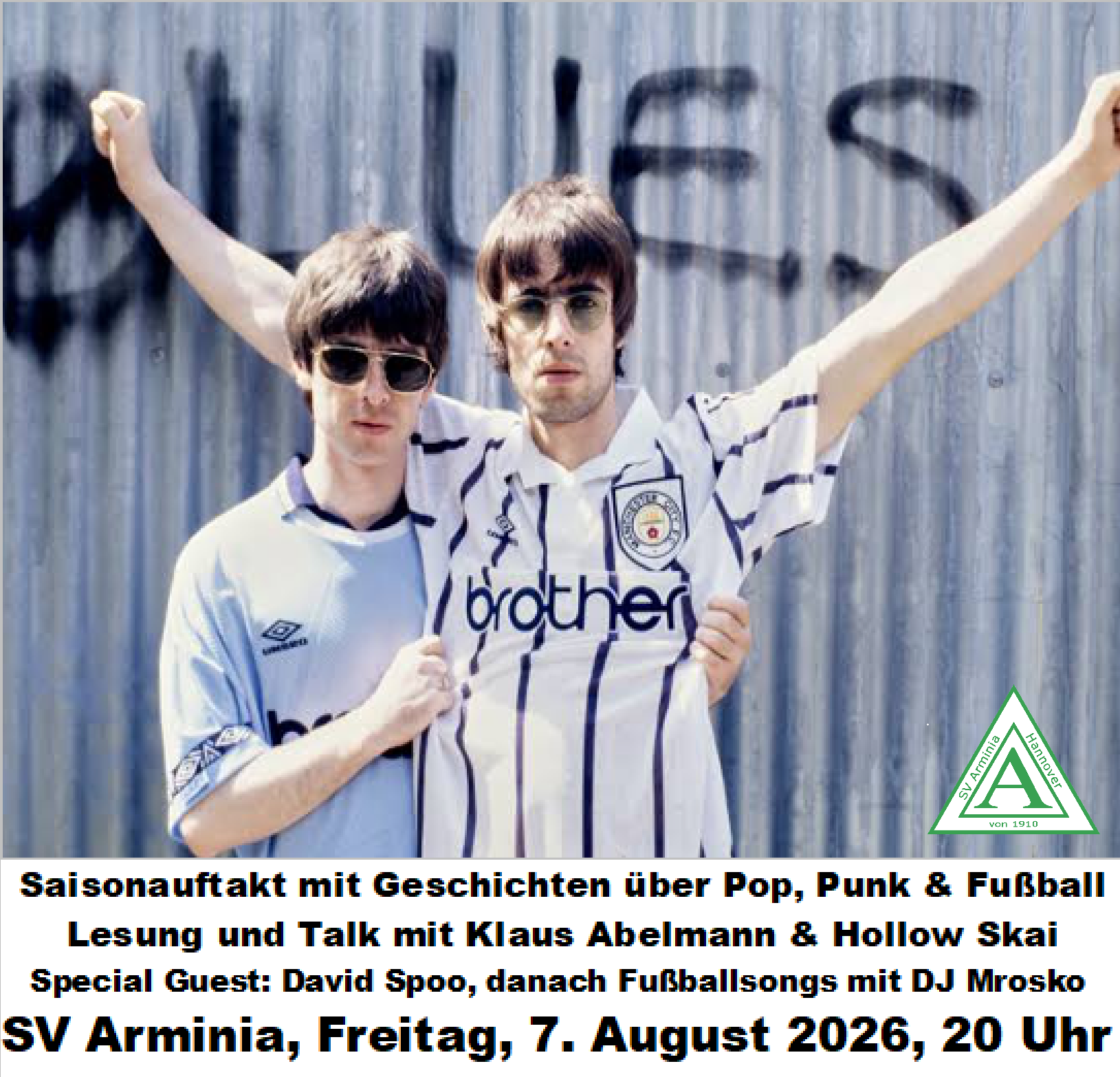 Lesung: Geschichten über Pop, Punk und Fußball