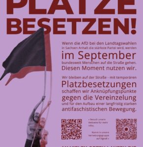 Der nächste antifaschistische Protestmoment kommt! – Sei bei der Planung einer Platzbesetzung dabei!