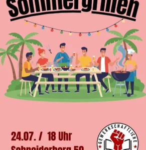 Sommergrillen der Gewerkschaftlichen Hochschulgruppe