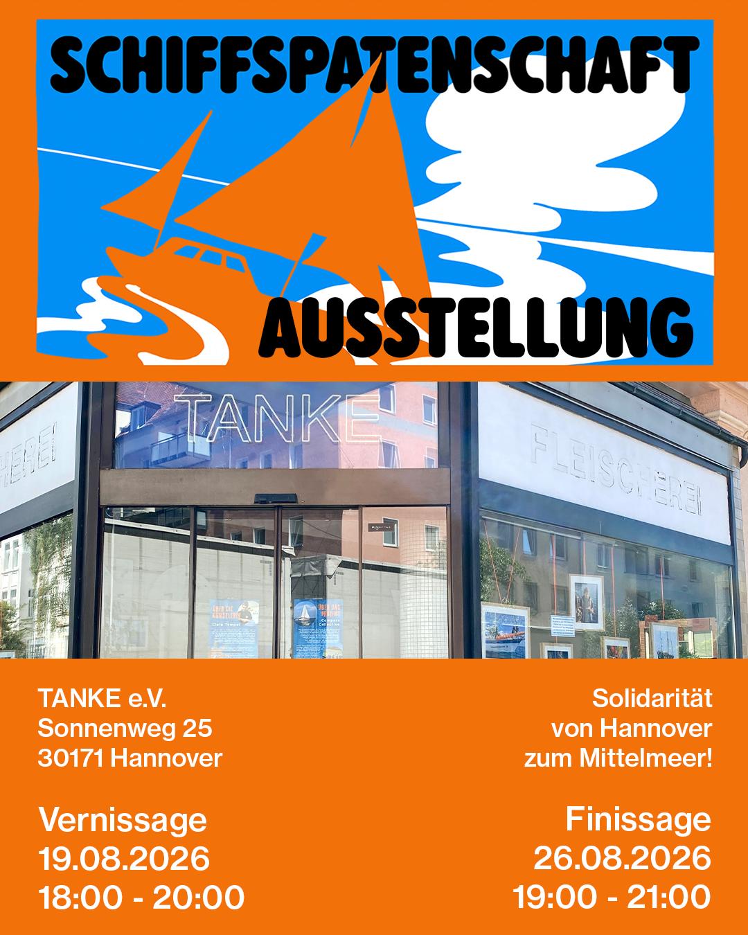 Vernissage "Segel setzen für eine Welt ohne Grenzen" in der Tanke