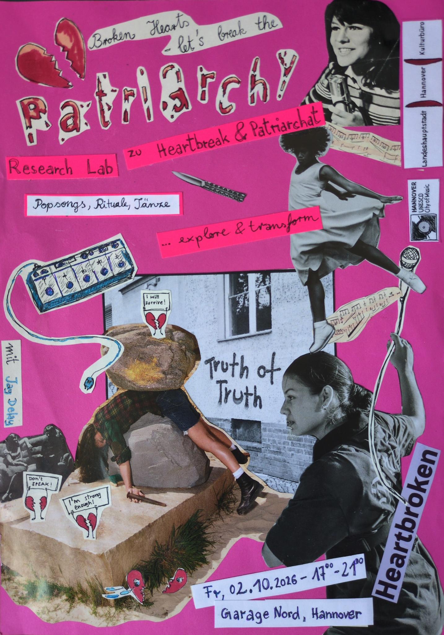 BROKEN HEARTS - let's break the patriarchy! - Research Lab für FLINTAs zu heartbreak & Patriarchat