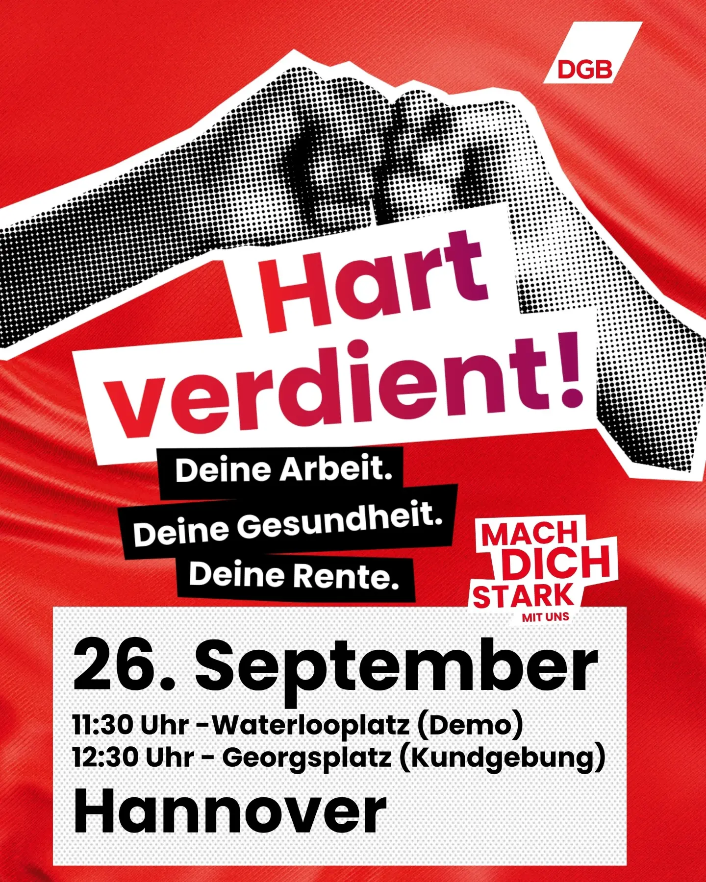 HART VERDIENT! Mach dich stark mit uns!