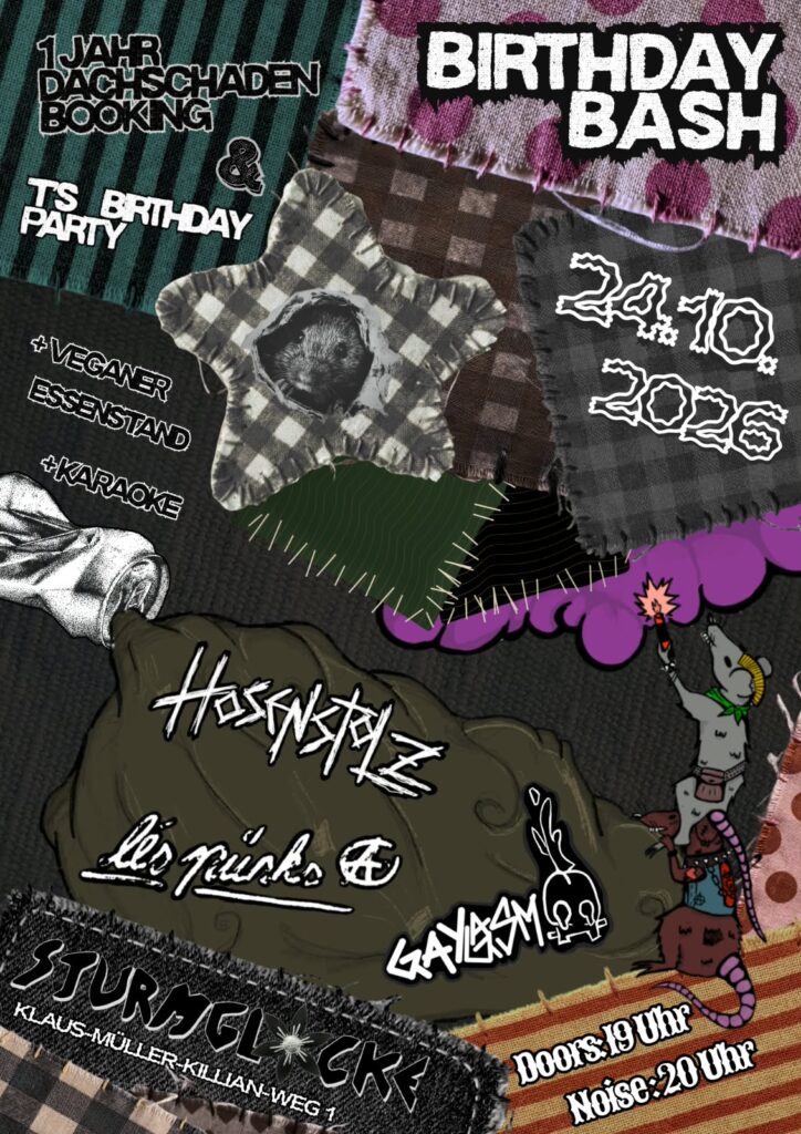 Birthday Bash - 1Jahr Dachschaden Booking