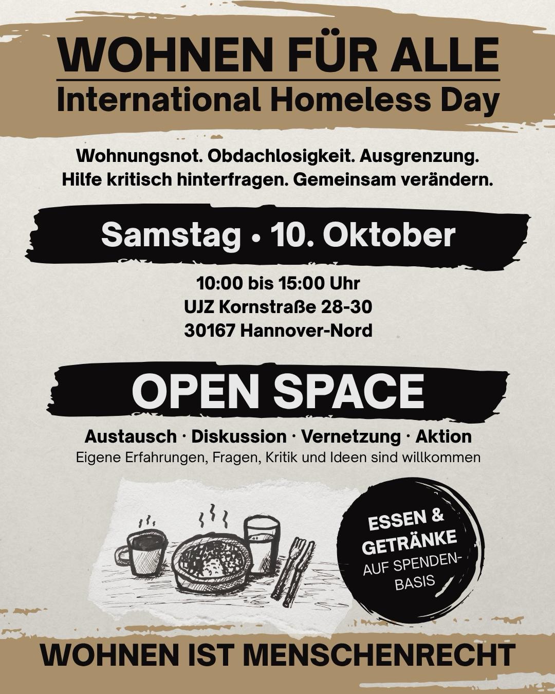 Wohnen für alle - International Homeless Day